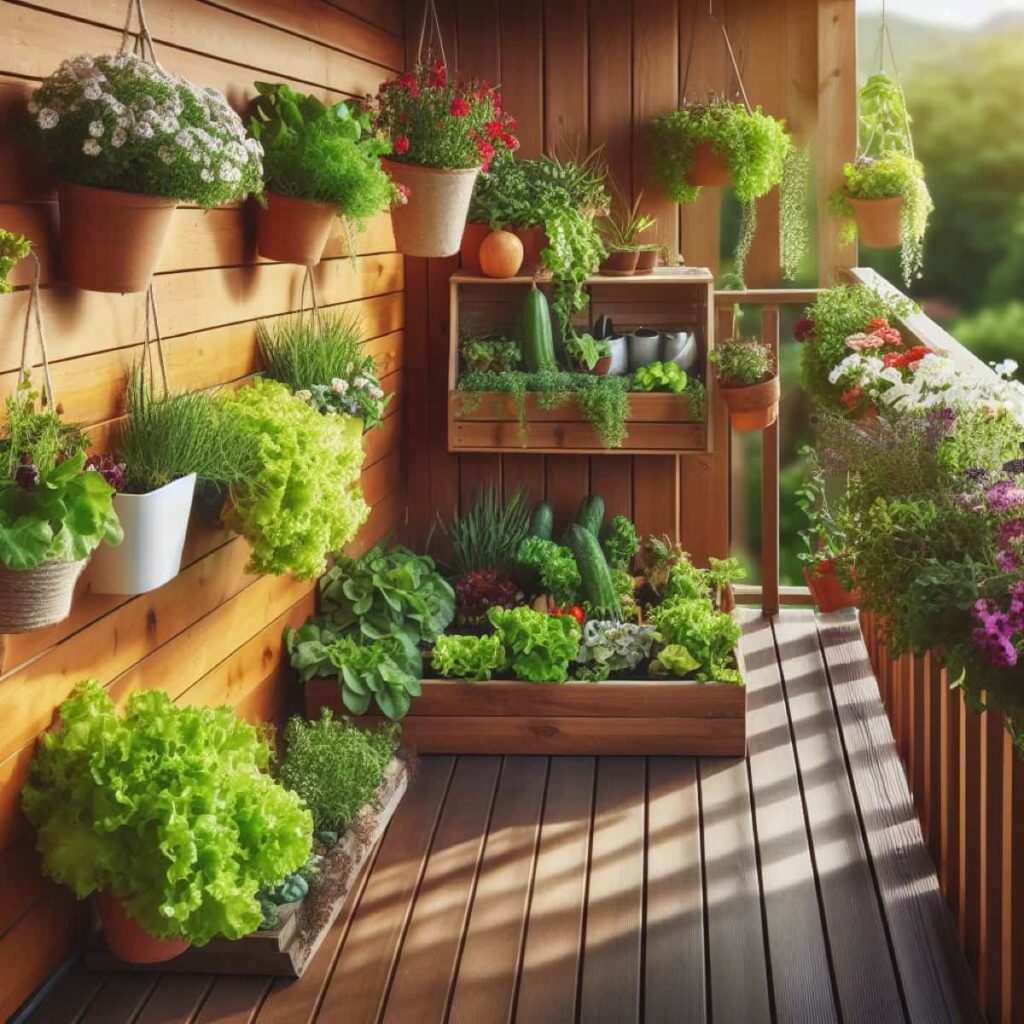 Simple Balcony Garden in a Small Space