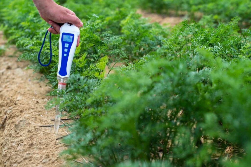 Measure Soil with Digital Device