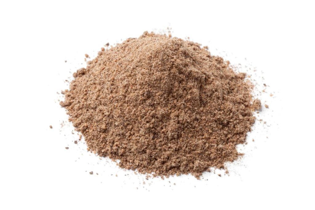Heap of Dried Nutmeg Powder